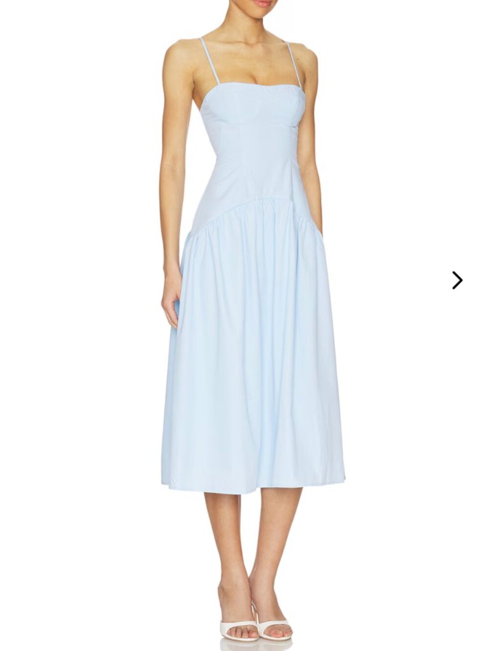 More to Come Margaery Midi Dress Size XS NWT REVOLVE Lt Blue